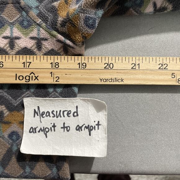 Patagonia Pullover Fleece Size Small Micro D Snap T Companions Aztec Tribal - Picture 9 of 11